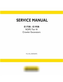 New Holland E175B, E195B Tier 3 crawler excavator pdf service manual 