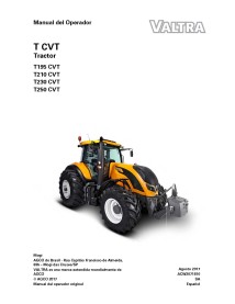 Manuel de l'opérateur PDF du tracteur Valtra T195, T210, T230, T250 CVT - Valtra manuels - VALTRA-ACW2071810