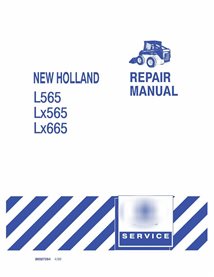 Manual de reparación en pdf del minicargador New Holland L565, LX565, LX665