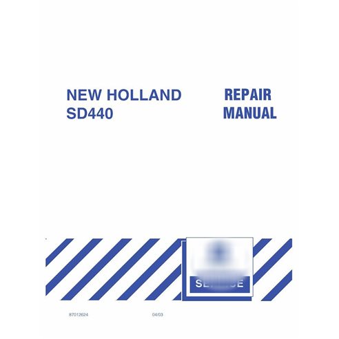 New Holland SD440 air drill pdf repair manual 