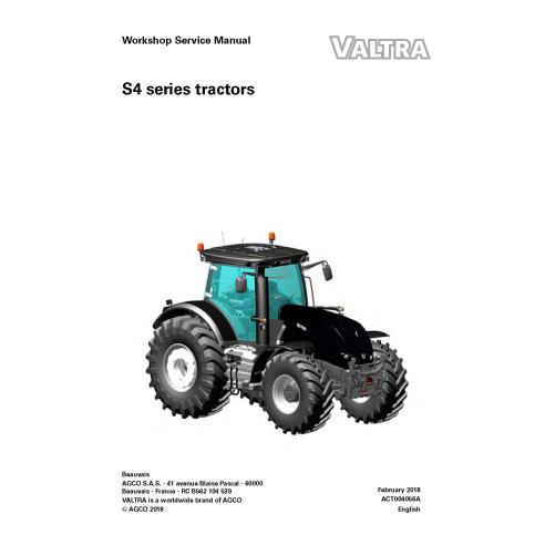 Valtra S274, S294, S324, S354, S374, S394 tractor pdf workshop service manual  - Valtra manuals