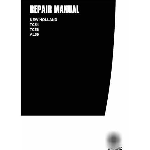 New Holland TC54, TC56, AL59 combine pdf repair manual 