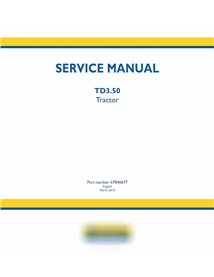 New Holland TD3.50 tractor pdf service manual 