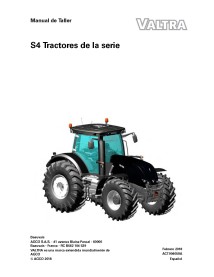 Valtra S274, S294, S324, S354, S374, S394 tracteur manuel de service d'atelier pdf ES - Valtra manuels - VALTRA-ACT004058A