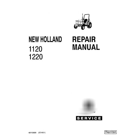 Manuel de réparation pdf scanné pour tracteur New Holland Ford 1120, 1220
