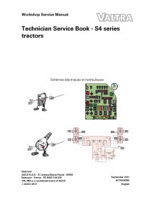 Libro de servicio técnico del tractor Valtra S274, S294, S324, S354, S374, S394 - Valtra manuales