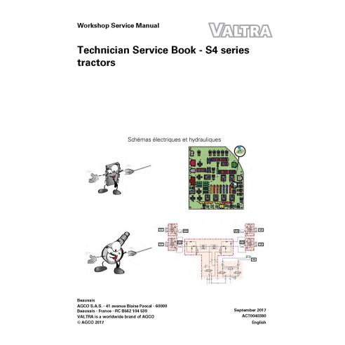 Valtra S274, S294, S324, S354, S374, S394 tractor pdf technical service book  - Valtra manuals