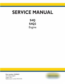 New Holland CNH S4Q, S4Q2 engine pdf service manual 