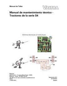 Valtra S274, S294, S324, S354, S374, S394 tracteur pdf carnet de service technique ES - Valtra manuels - VALTRA-ACT0040410