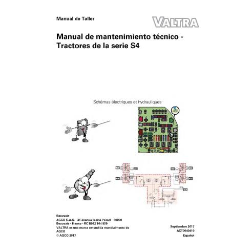 Valtra S274, S294, S324, S354, S374, S394 trator pdf livro de serviço técnico ES - Valtra manuais - VALTRA-ACT0040410