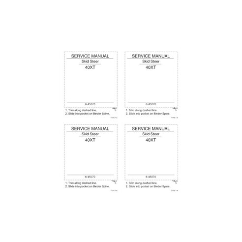 Manuel d'entretien pdf de la chargeuse compacte Case 40XT