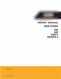 Manuel de réparation pdf pour chargeuse compacte Case 430, 440, 440CT SÉRIE 3