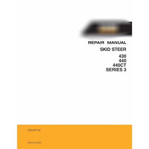Manuel de réparation pdf pour chargeuse compacte Case 430, 440, 440CT SÉRIE 3