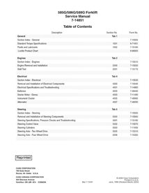 Manual de servicio en pdf de la carretilla elevadora Case 585G, 586G, 588G