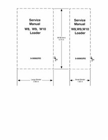 Case W8E, W9E, W10E wheel loader pdf service manual 