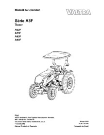 Valtra A63F, A73F, A83F, A93F tractor pdf operator's manual PT - Valtra manuals