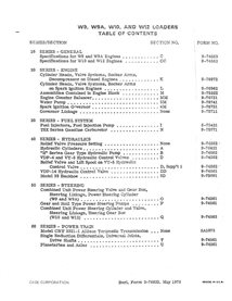 Case W9, W9A, W10, W12 wheel loader pdf service manual 