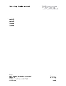 Valtra A800R, A850R, A950R, A990R trator pdf manual de serviço de oficina - Valtra manuais