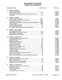 Manual de serviço em pdf da retroescavadeira Case 480B