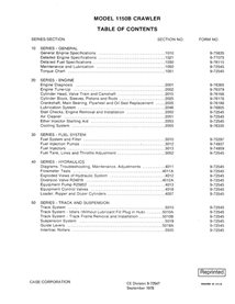 Manual de serviço em pdf do trator de esteira Case 1150B