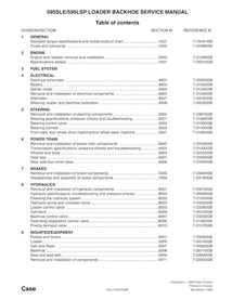 Manuel d'entretien pdf pour tractopelle Case 595SLE, 595LSP