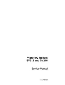 Manual de serviço em pdf do rolo vibratório Case SV212, SV216