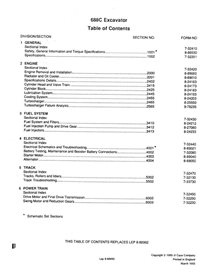 Manual de servicio pdf de la excavadora Case 688C