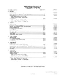 Manuel d'entretien pdf de l'excavatrice Case 888P, 888P4A