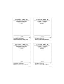 Manual de serviço em pdf da escavadeira Case CK62