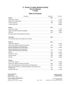 Manual de serviço em pdf da retroescavadeira Case 580L, 580 Super L, 590 Super L Série 2