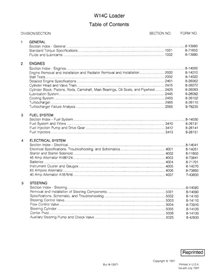 Manual de servicio en pdf del cargador de ruedas Case W14C