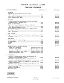 Case 1816, 1816B, 1816C skid loader pdf service manual 