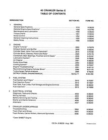 Case 40E crawler excavator pdf service manual 