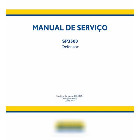 Manuel d'entretien pdf du pulvérisateur New Holland SP3500 PT