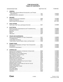 Manual de serviço em pdf da escavadeira Case 170B