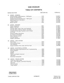 Manual de serviço em pdf do trator de esteira Case 350B