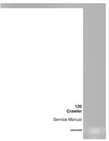 Manual de servicio en pdf de la topadora sobre orugas Case 120