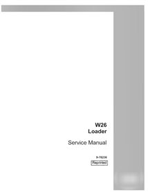 Manuel d'entretien pdf de la chargeuse sur pneus Case W26