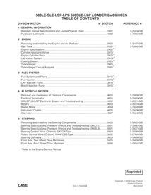 Case 580L, 580 Super L, 590 Super L retroexcavadora manual de servicio en pdf