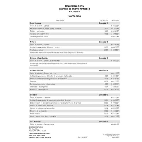 Case 621D wheel loader pdf service manual ES