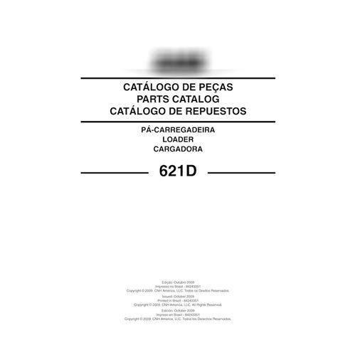 Catálogo de piezas en pdf del cargador de ruedas Case 621D