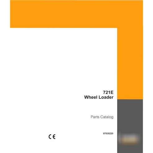 Catalogue de pièces pdf pour chargeuse sur pneus Case 721E