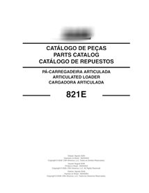 Catalogue de pièces pdf pour chargeuse sur pneus Case 821E