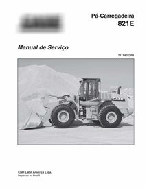 Manuel d'entretien pdf pour chargeuse sur pneus Case 821E PT