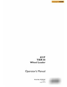 Manuel de l'opérateur pdf de la chargeuse sur pneus Case 621F Tier 2