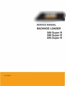 Manual de serviço em pdf da retroescavadeira Case 580SR, 590SR, 695SR