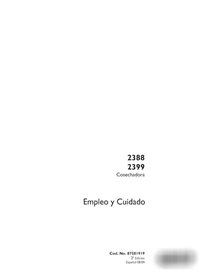 Case 2388, 2399 moissonneuse-batteuse manuel d'utilisation pdf ES