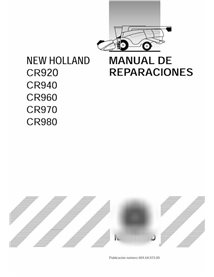 Manual de reparo em pdf da colheitadeira New Holland CR920, CR940, CR960, CR970, CR980 ES