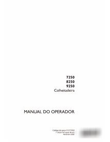 Manuel de l'opérateur de la moissonneuse-batteuse Case 7250, 8250, 9250 pdf PT