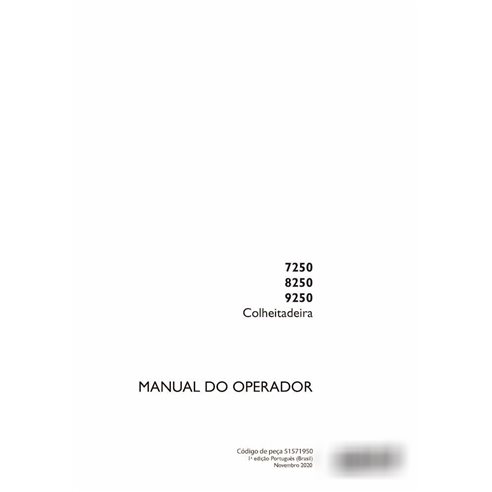 Manuel de l'opérateur de la moissonneuse-batteuse Case 7250, 8250, 9250 pdf PT